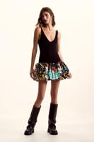 Bedrukte jurk met bandjes M. C. Lacroix - BLACK - XS