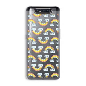 Regenboog: Samsung Galaxy A80 Transparant Hoesje