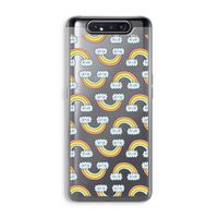 Regenboog: Samsung Galaxy A80 Transparant Hoesje