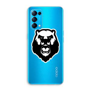 Angry Bear (white): Oppo Find X3 Lite Transparant Hoesje