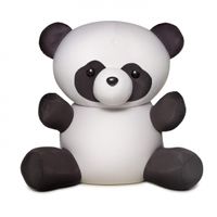 Cuddlebug knuffelkussen Panda 33 x 20 cm zwart/wit - thumbnail