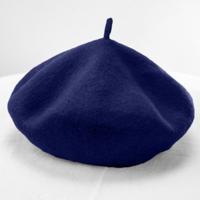 Vrouwen wol Vintage effen kleur Berets Cap (Navy)