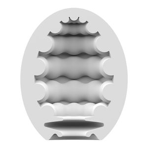 Satisfyer Masturbator Egg - Riffle Eivormige masturbator Thermoplastische elastomeer (TPE)