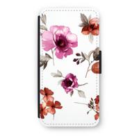 Geschilderde bloemen: iPhone 8 Flip Hoesje - thumbnail
