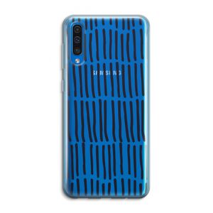 Moroccan stripes: Samsung Galaxy A50 Transparant Hoesje