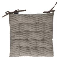 Atmosphera Stoelkussen - donkergrijs - katoen - 36 x 36 x 4 cm - wicker zitkussen