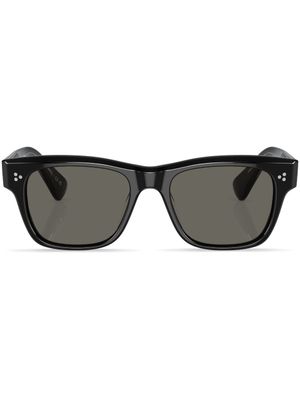 Oliver Peoples lunettes de soleil Birell à monture carrée - Noir