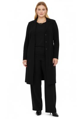 Yoek Blazer extra lang | Zwart | Maat 42/44