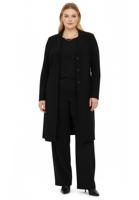 Yoek Blazer extra lang | Zwart | Maat 42/44