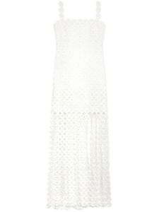 Simkhai robe sans manches à franges - Blanc