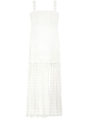 Simkhai robe sans manches à franges - Blanc