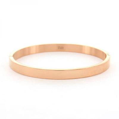 Kalli Bangle Armband Glans 6 mm Rosé Goud