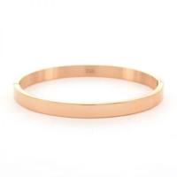 Kalli Bangle Armband Glans 6 mm Rosé Goud