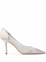 Jimmy Choo escarpins pointus Love 85mm - Blanc