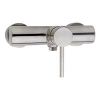 Douchekraan Xellanz Athos | Opbouw | Mengkraan | 1-weg | hoh 15 cm | 1-hendel | Rond | Geborsteld staal PVD - thumbnail