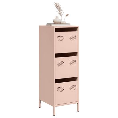 Hoge kast 39x35x103,5 cm staal zwart