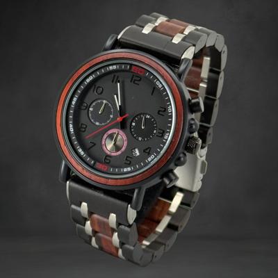 The Carpenter Black - TimberWood Houten Horloge