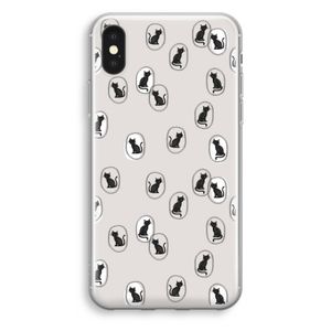 Miauw: iPhone XS Transparant Hoesje