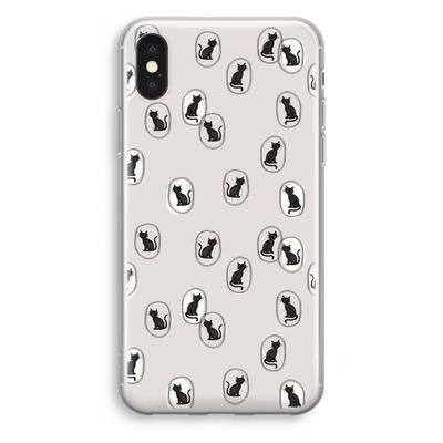 Miauw: iPhone XS Transparant Hoesje
