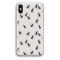 Miauw: iPhone XS Transparant Hoesje