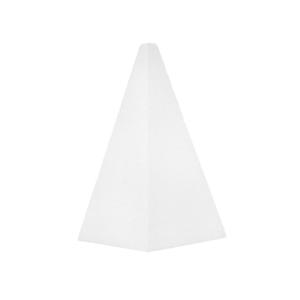 Piepschuim vorm/figuur - 1x - piramide - wit - H20 cm - hobby/knutsel materialen