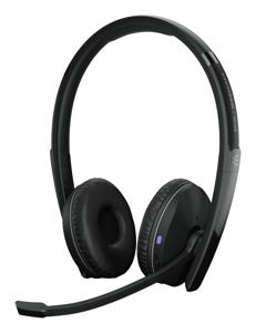 EPOS 1000897 On Ear headset Telefoon Bluetooth Stereo Zwart Noise Cancelling Volumeregeling, Microfoon uitschakelbaar (mute)