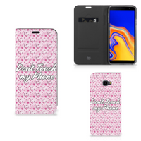 Samsung Galaxy J4 Plus Design Case Flowers Pink DTMP - thumbnail