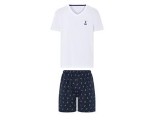 LIVERGY Heren pyjama (Wit, M)