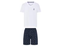 LIVERGY Heren pyjama (Wit, M)