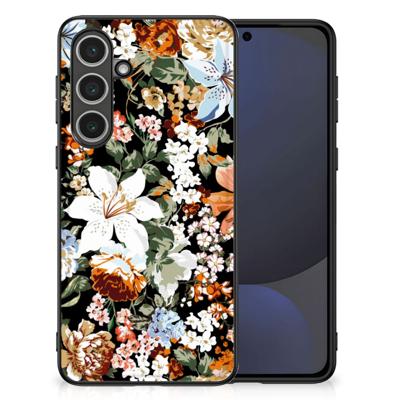 Bloemen Hoesje voor Samsung Galaxy S24 FE Dark Flowers Bloemen Hoesje voor Samsung Galaxy S24 FE Dark Flowers