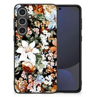Bloemen Hoesje voor Samsung Galaxy S24 FE Dark Flowers
