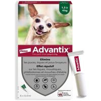 ADVANTIX 6 antiparasitaire pipetten - Voor zeer kleine honden van 1,5 tot 4 kg