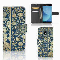 Samsung Galaxy J3 2017 Hoesje Beige Flowers - thumbnail