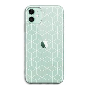 Zwart-witte kubussen: iPhone 11 Transparant Hoesje