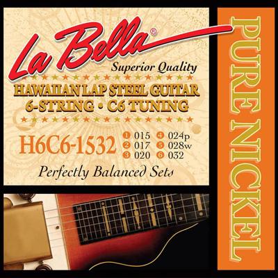 La Bella H6C6-1532 Snaren voor Lap Steel Gitaar (15-32)