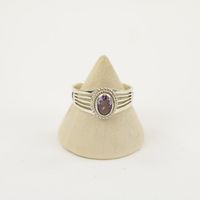Zilveren Ring met Amethist Maat 18 - Model 1 (Sterling Zilver 925) - thumbnail