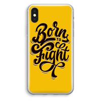 Born to Fight: iPhone XS Transparant Hoesje