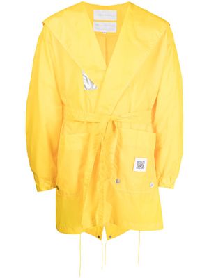 Fumito Ganryu imperméable à capuche - Jaune