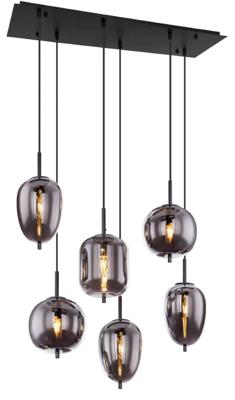 Globo Design hanglampBlacky zwart - 15345-6