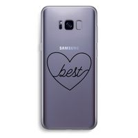 Best heart black: Samsung Galaxy S8 Plus Transparant Hoesje