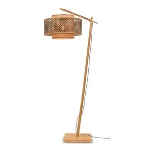 GOOD&MOJO Vloerlamp Bhutan - Bamboe|Zwart - 73x50x176cm