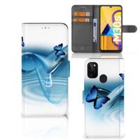 Samsung Galaxy M21 | M30s | Telefoonhoesje | Met pasjeshouder | Vlinders