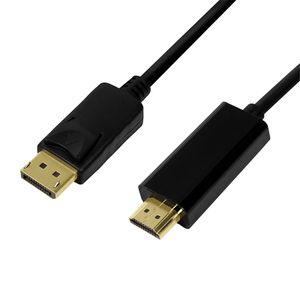 LogiLink CV0126 video kabel adapter 1 m DisplayPort HDMI Type A (Standaard) Zwart