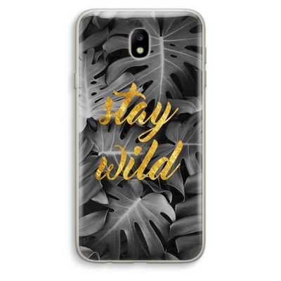 Stay wild: Samsung Galaxy J7 (2017) Transparant Hoesje