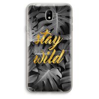 Stay wild: Samsung Galaxy J7 (2017) Transparant Hoesje