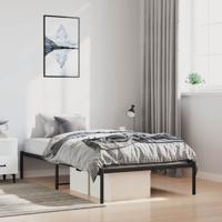 Bedframe metaal zwart 100x200 cm