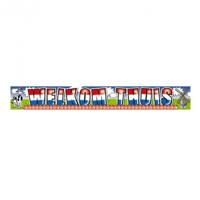 Welkom thuis banner XL - 5 x 10 meter - Hollands thema - gevelvlag