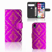 Wallet Case Apple iPhone Xr Barok Roze | Portemonnee hoesje