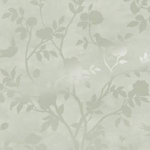 Laura Ashley - Vliesbehang - Eglantine Silhouette Eau de Nil -