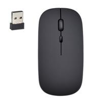 HXSJ M80 2 4 GHz draadloze 1600DPI drie-Speed verstelbare optische Mute muis (zwart)